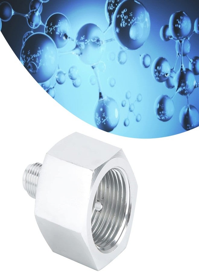 Sunicon 3/8 to CGA320 Regulator Adapter, Aluminum CO2 Regulator Cylinder Adapter Pneumatics Connector Fitting Converter Accessories for Homebrew Beer Aquarium - Image 2